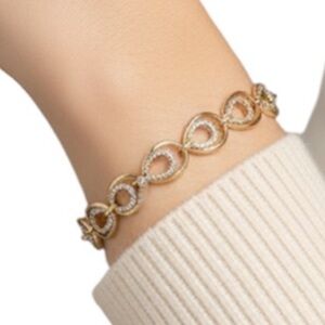 Sterling silver gold plate Bracelet NWOT